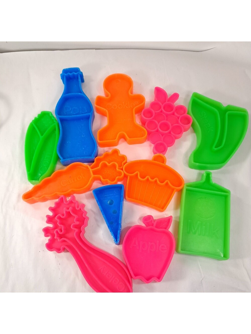 Vintage Mattel Tuff Stuff play food set tough pretend plastic groceries toy 1972
